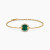 David Yurman Gold Pav&Atilde;&copy; Malachite Round Charm Bracelet