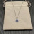 David Yurman Sterling Silver 17.8mm Round Pav&Atilde;&copy; Lapis Lazuli Necklace