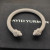 David Yurman 7mm White Colorful Enamel Cuff Bracelet, Fits Wrist Size 16cm - 20cm