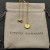 David Yurman Silver Diamond Letter J Round Pendant Necklace, Length 42cm + 3cm + 3cm