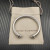 David Yurman 7mm Sterling Silver Oval Pav&Atilde;&copy; Cable Cuff Bracelet