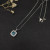 David Yurman 7mm Cushion-Cut Blue Diamond Pendant Necklace