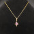 David Yurman North Star-Inspired Red Diamond Pendant Necklace with Extension Chain
