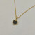 David Yurman 17.8mm Gold Round Black Onyx Diamond Necklace