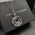 David Yurman Silver 38mm Serrated Stack Necklace