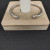 David Yurman 4mm Gold and Silver Cable Cuff Bracelet with Smooth Round End Caps