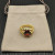 David Yurman 20mm Marbella Red Diamond Ring