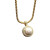 David Yurman 11mm Gold Round Pearl Pendant Necklace