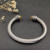 David Yurman 7mm Cable Cuff Bracelet with Rotating End Caps Yellow Diamonds
