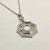 David Yurman Silver 38mm Serrated Stack Necklace