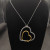 David Yurman 38mm Gold and Silver Double Heart Necklace