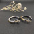 David Yurman Cable Hoop Earrings with Cylindrical Gold and Silver Accent