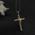 David Yurman Gold and Silver Double X Cross Pendant Necklace