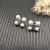 David Yurman 16.5mm Sterling Silver Pyramid Pearl Stud Earrings