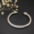 David Yurman 7mm Gold and Silver Dome-End Cable Cuff Bracelet