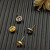 David Yurman Silver 8mm Petite Infinity Stud Earrings