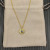 David Yurman Gold 11mm Evil Eye Pendant Necklace