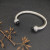 David Yurman 7mm Black Diamond-Set Cable Cuff Bracelet