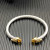 David Yurman 5mm Gold-Tone Head Sterling Silver Five-Row Pav&Atilde;&copy; Bracelet Yellow Diamonds