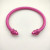 David Yurman 5mm Rose Red Colorful Enamel Cuff Bracelet, Fits Wrist Size 16cm - 20cm