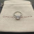 David Yurman Four-Prong Square White Diamond Ring