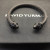 David Yurman 7mm Black Colorful Enamel Cuff Bracelet, Fits Wrist Size 16cm - 20cm
