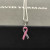 David Yurman Cable Twist Ribbon Pink Ceramic Pendant Necklace, Pendant Size 24.4 x 6.7mm, 1.5mm Chain, Length 45cm + 5cm