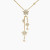 David Yurman Gold Starburst Cluster Necklace