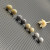 David Yurman Gold 14mm Pav&Atilde;&copy; Twisted Spiral Stud Earrings