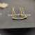 David Yurman Gold Bezel Smile Necklace, 2mm Chain, 45+5cm Adjustable Length