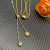 David Yurman Gold Starburst Cluster Necklace Chain 1.5mm