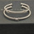 David Yurman 4mm Silver Pav&Atilde;&copy; Diamond Single X Cable Bracelet
