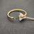 David Yurman 5mm Gold Diamond Hook Cuff Bracelet, Fits Wrist Size 16cm - 20cm