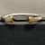 David Yurman 7mm Gold-Tone End Caps Sterling Silver Cable Cuff Bracelet Brown Diamonds