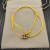David Yurman Yellow Double Ring Sterling Silver Nylon Cord Bracelet