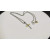 David Yurman Gold and Silver Horizontal Cross Pendant Necklace