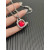 David Yurman 14mm Square Red Diamond Necklace