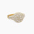 David Yurman 10mm Gold Pav&Atilde;&copy; White Diamond &acirc;New York Light&acirc; Ring