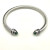 David Yurman 5mm Cable Classics Rotating Deep Green Diamond Cuff Bracelet