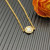 David Yurman Gold Pav&Atilde;&copy; Mother of Pearl Round Charm Bracelet