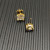 David Yurman 8mm Gold Four-Prong White Diamond Stud Earrings