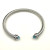 David Yurman 5mm Cable Classics Blue Sapphire End Cuff Bracelet