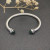 David Yurman 5mm Cable Classics Rotating Deep Green Diamond Cuff Bracelet