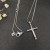 David Yurman Diamond-Accented X Cross Pendant Necklace