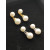 David Yurman Silver 8mm and 10mm Double Pearl Drop Earrings