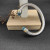 David Yurman 7mm Gold and Silver Double End Cap Blue Diamond Cable Bracelet