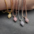 David Yurman Rose Gold Purple Diamond Gumball Necklace, 2mm Chain, 45+5cm Adjustable Length