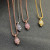 David Yurman Gold White Diamond Gumball Necklace, 2mm Chain, 45+5cm Adjustable Length
