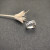 David Yurman Silver Double Twisted Cable Cross Diamond Ring
