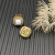 David Yurman 7mm Gold Square White Agate Stud Earrings